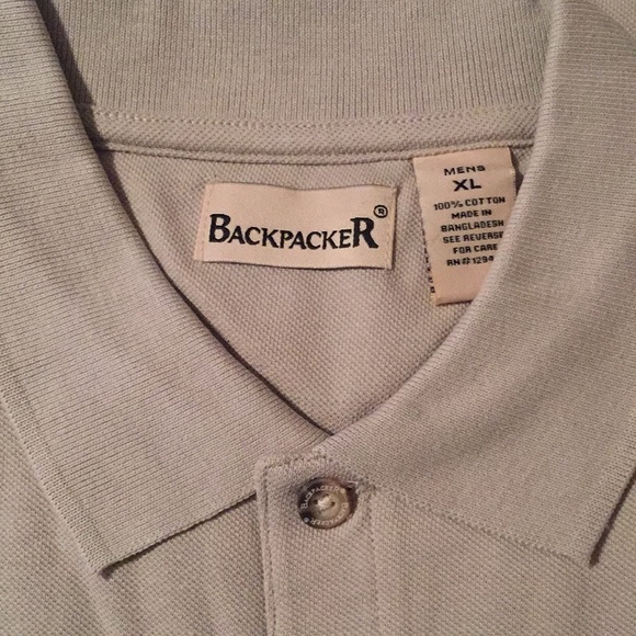 NWT BackpackeR polo shirt size XL 💯 Cotton short sleeved - Picture 7 of 10